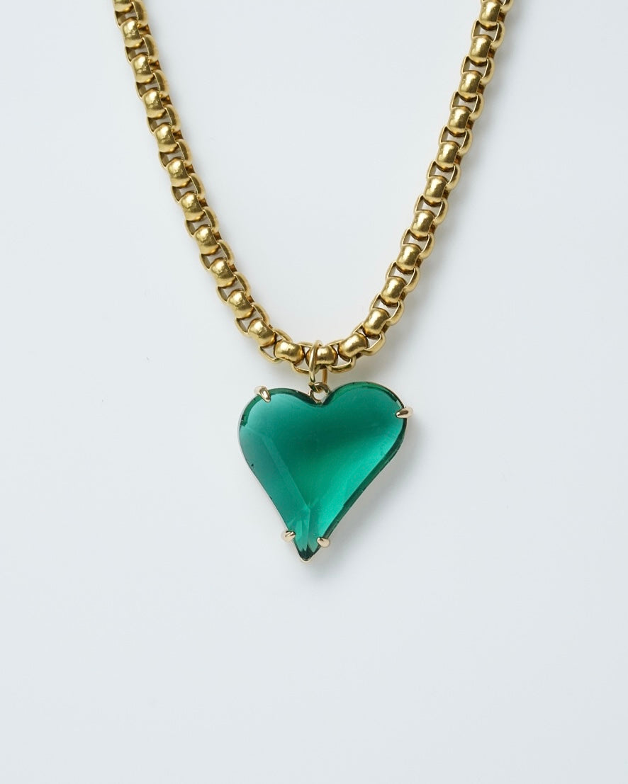 Glass Heart Necklace