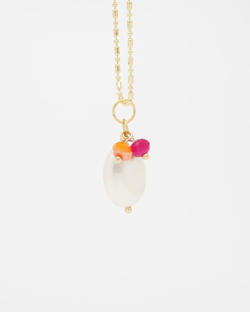Oval Pearl Necklace
