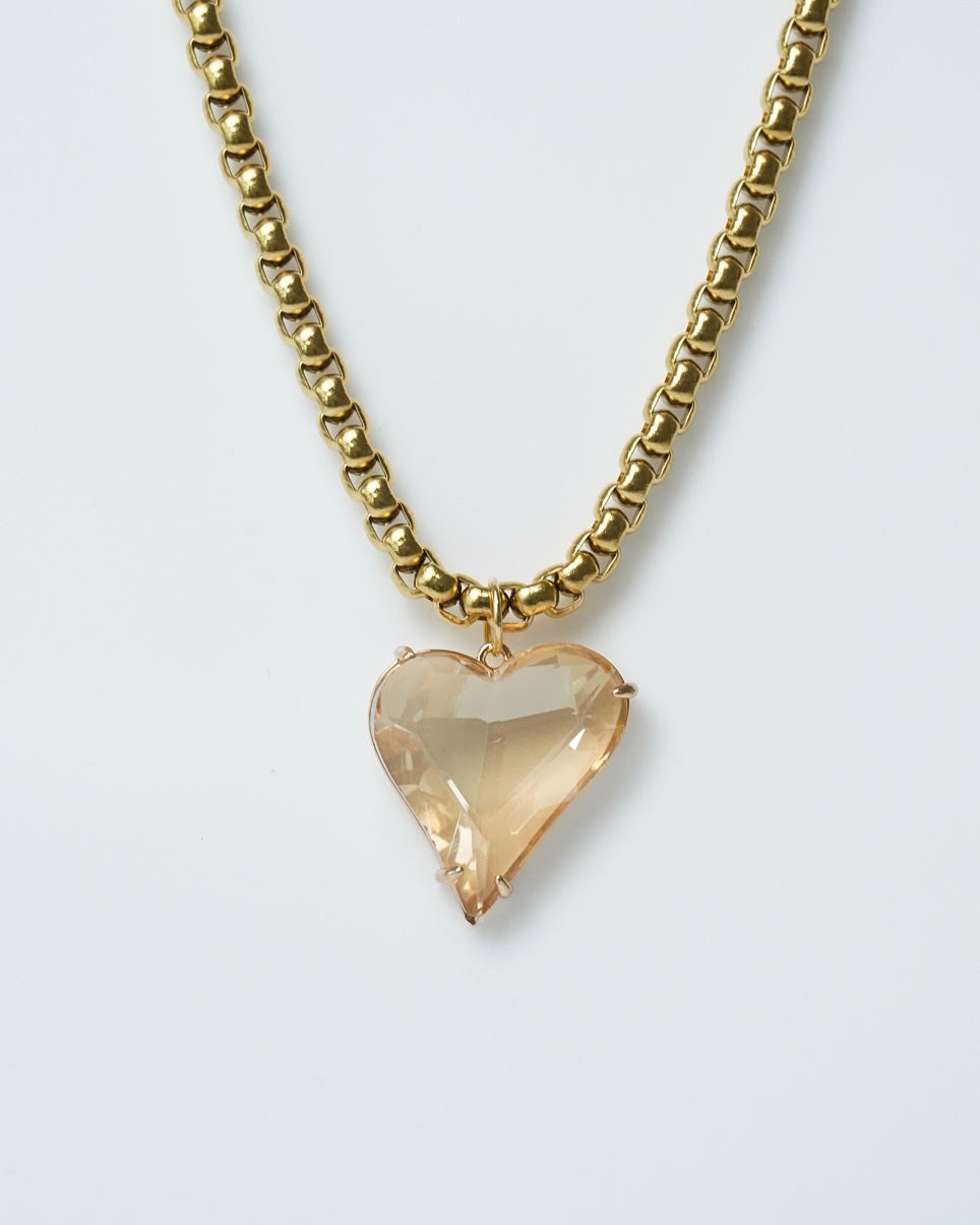 Glass Heart Necklace