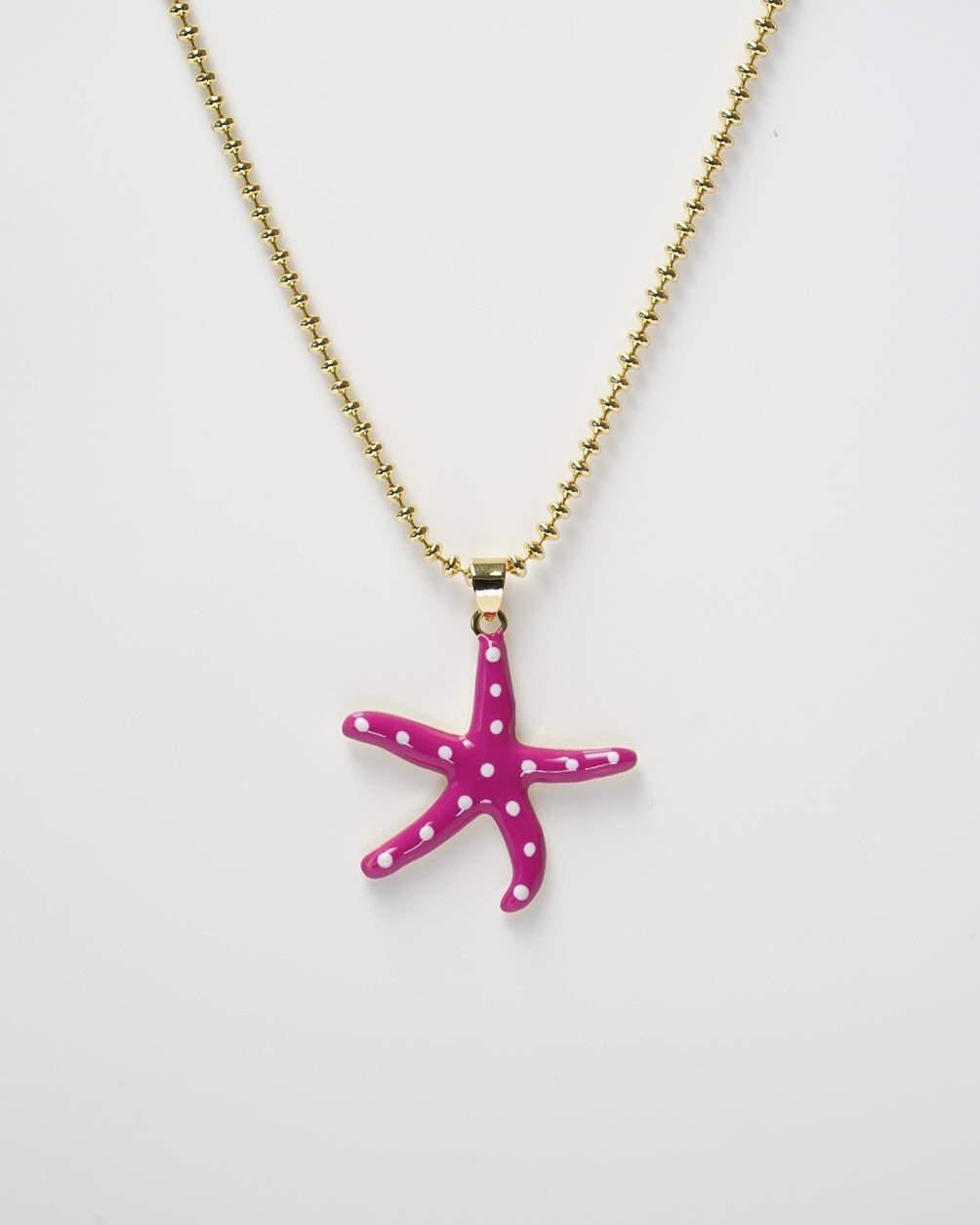 Colored Sea Star Necklace