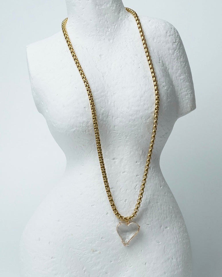 Glass Heart Necklace