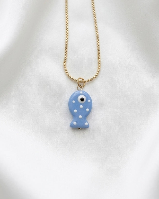 Polka Fish Necklace