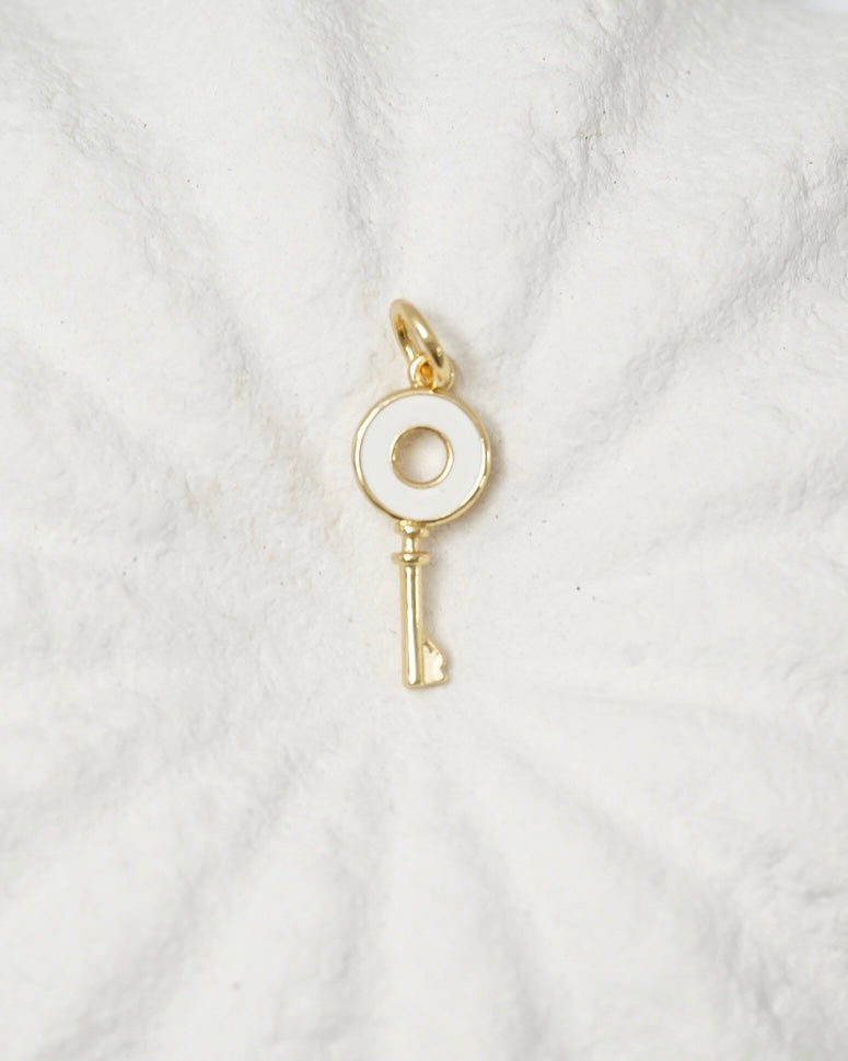 White Key Necklace