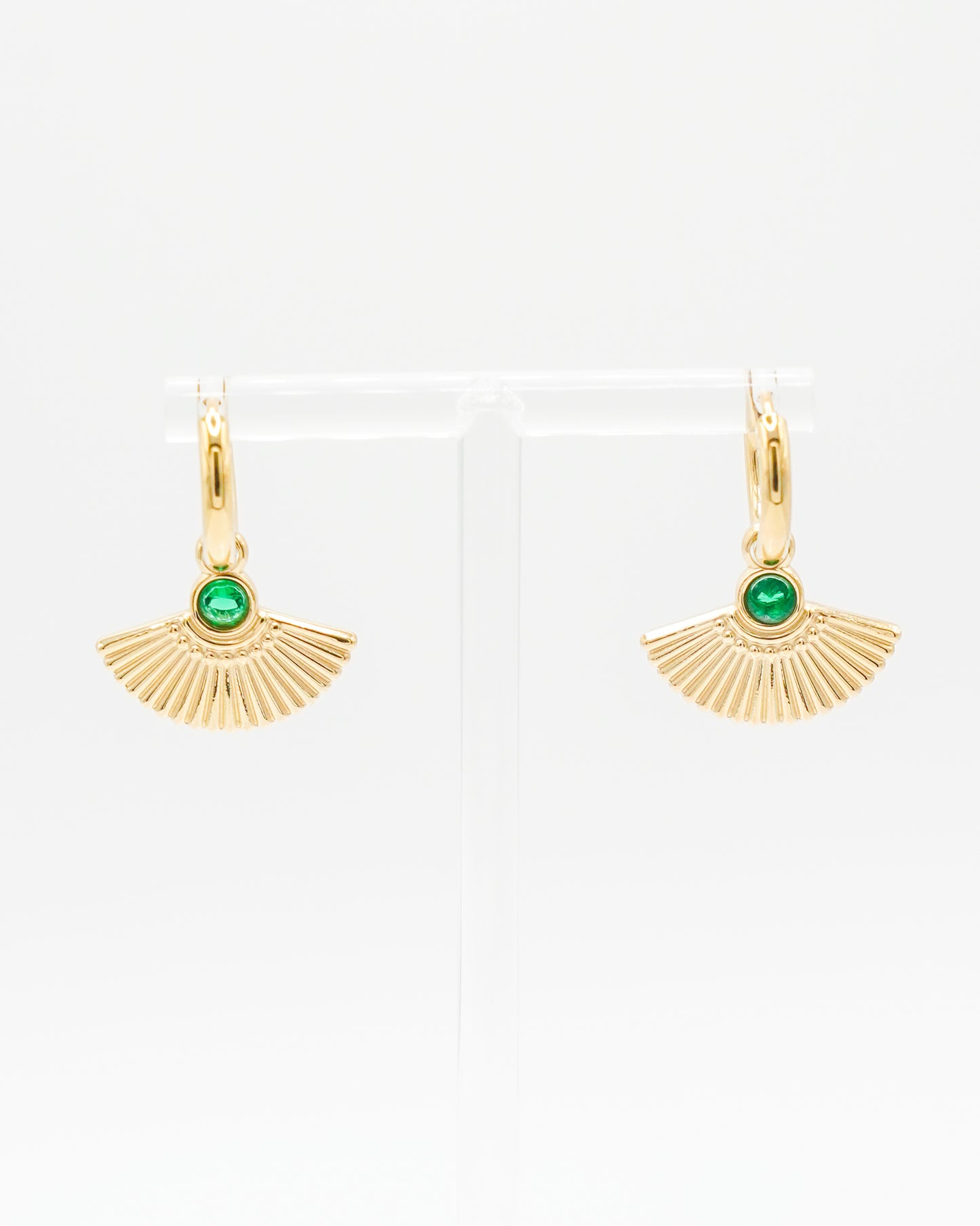 Green Arabella Earrings