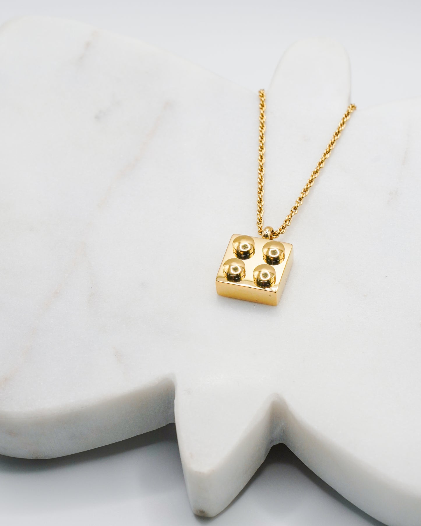 Lego Block Pendant Necklace