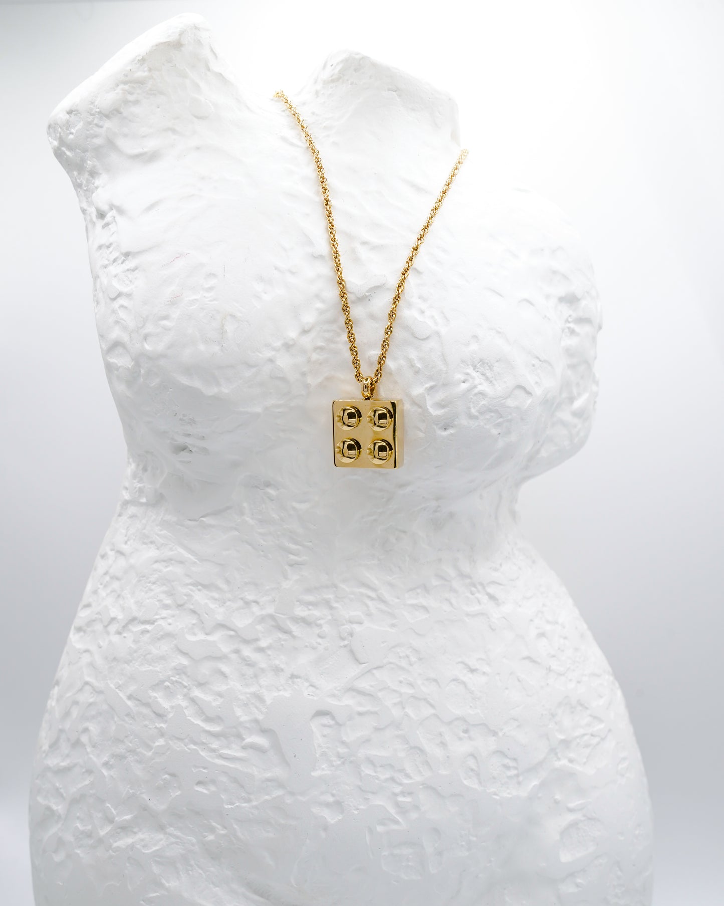 Lego Block Pendant Necklace