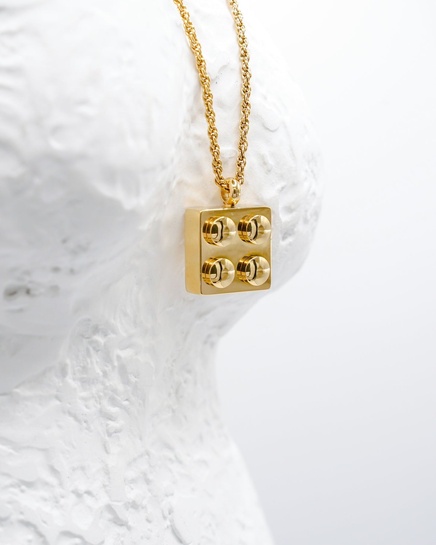 Lego Block Pendant Necklace