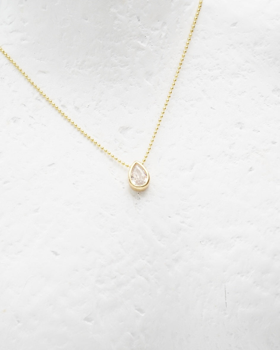 Zircon Drop Necklace