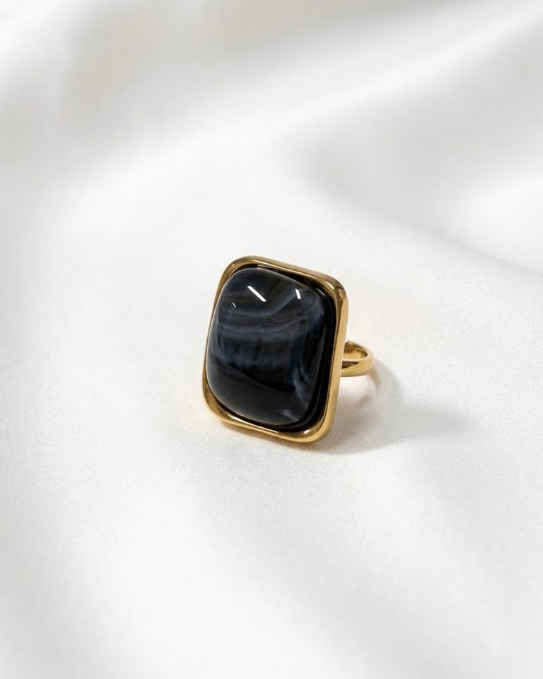 Midnight Square Ring
