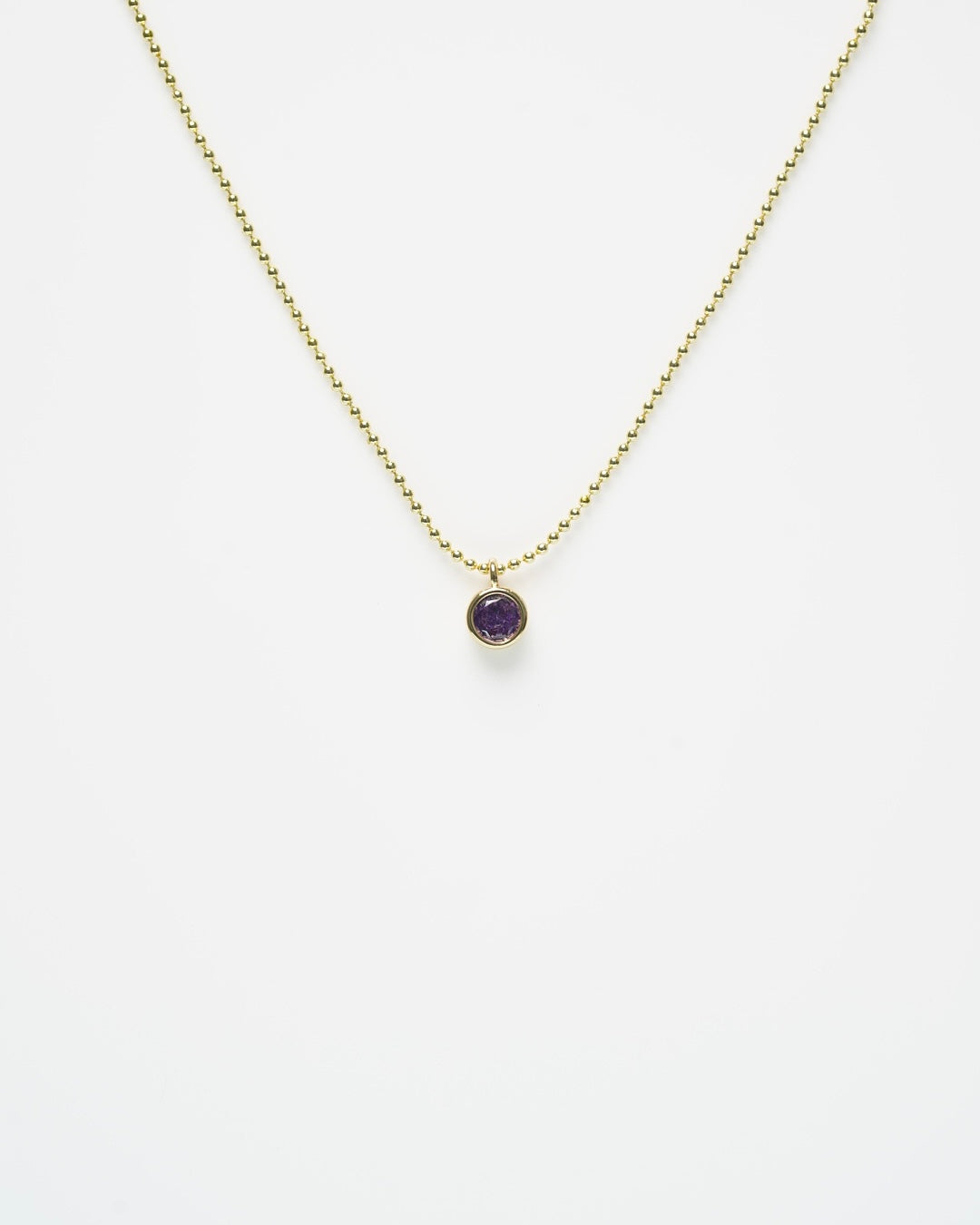 Purple Zircon Necklace