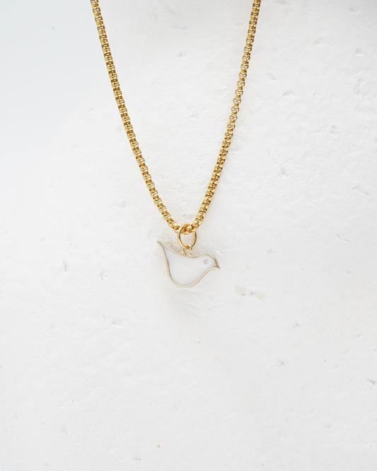 Nacar Bird Necklace