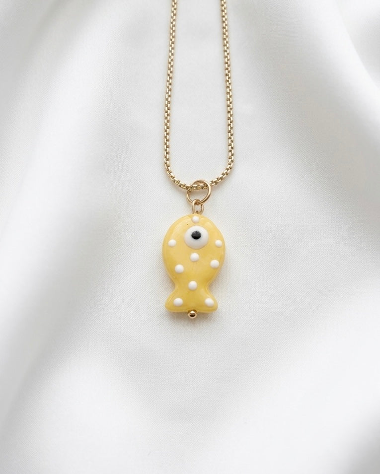 Polka Fish Necklace