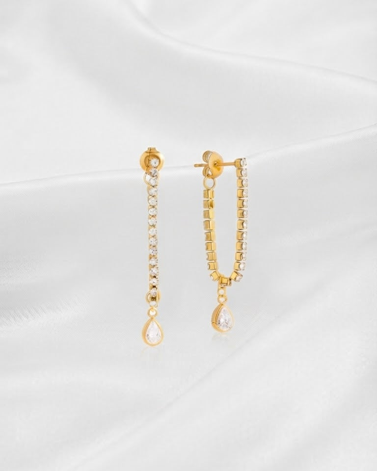 Tennis Drop Earrings