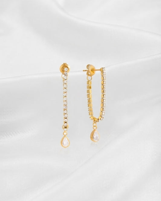 Tennis Drop Earrings