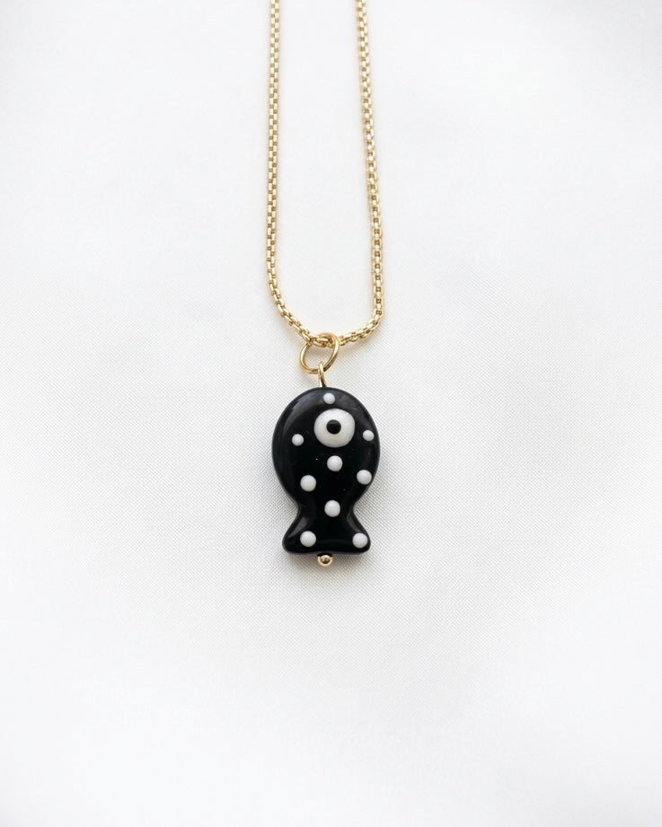 Polka Fish Necklace