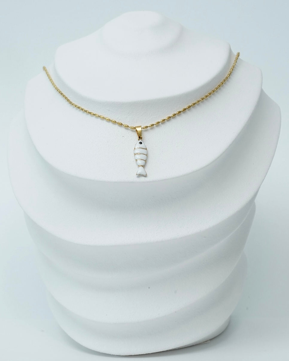 White Fish Necklace