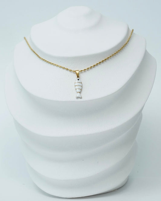 White Fish Necklace