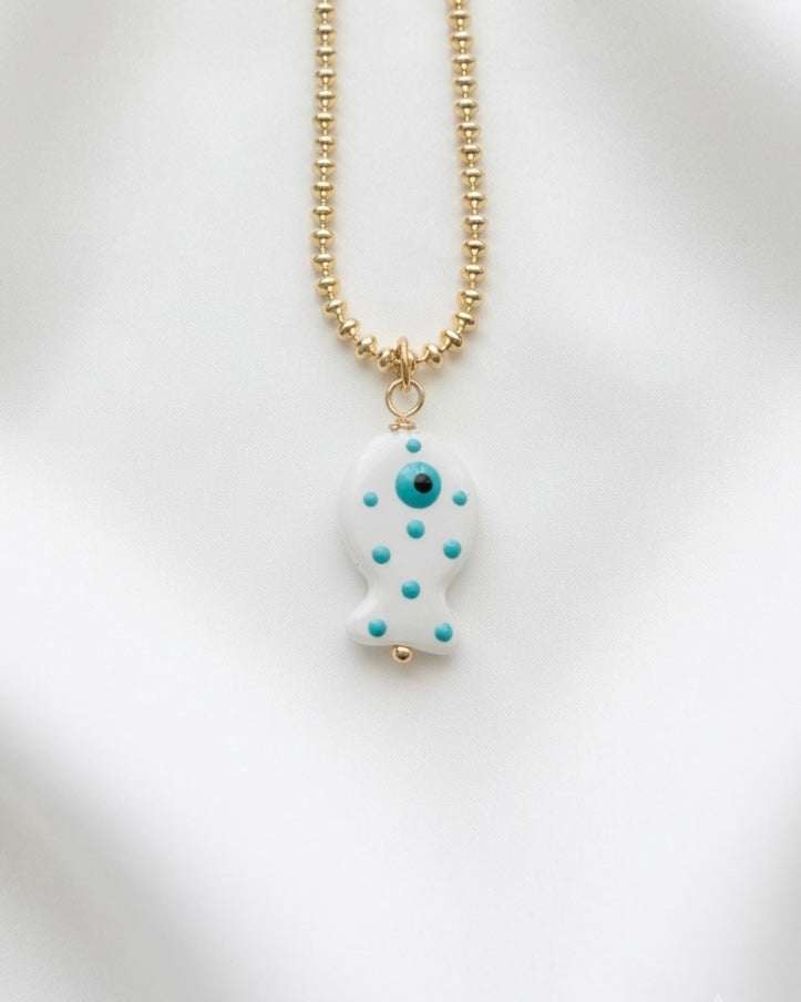 Polka Fish Necklace
