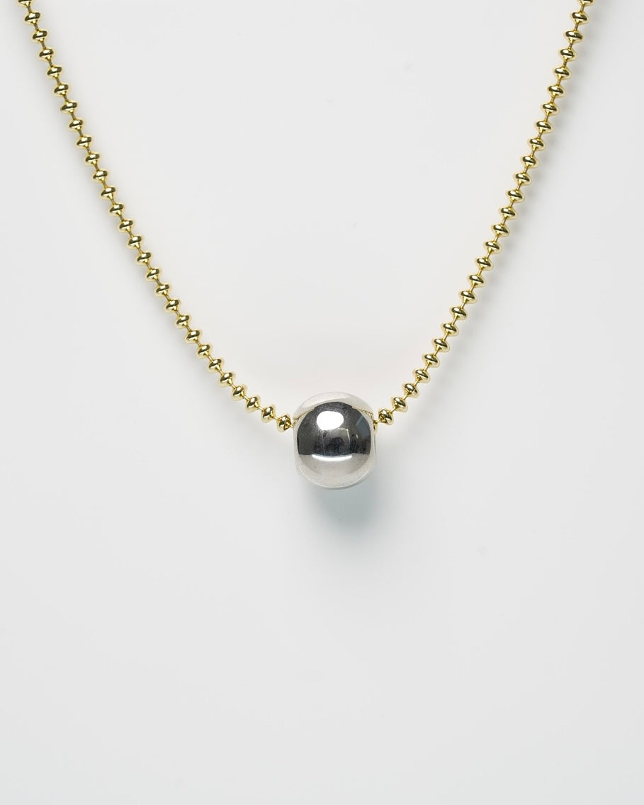 Silver Roll Necklace