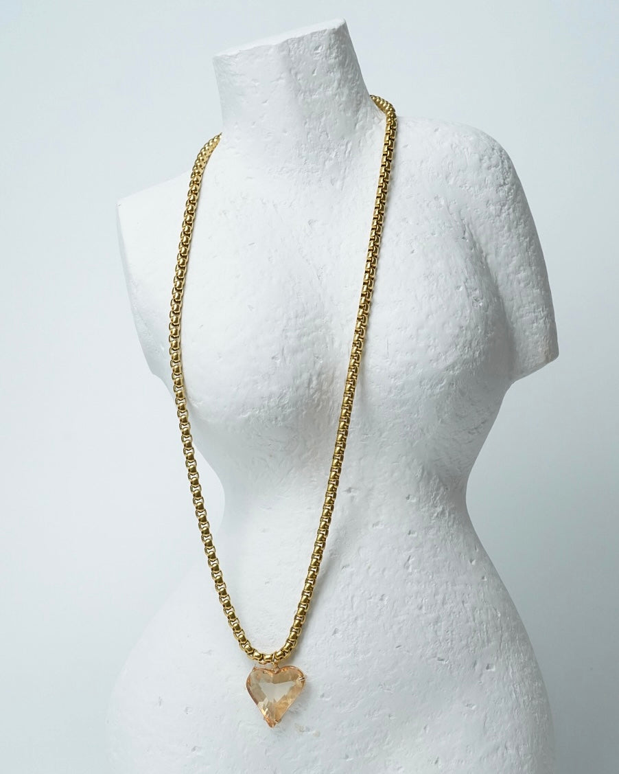 Glass Heart Necklace