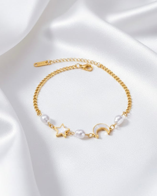 Moon & Stars Anklet