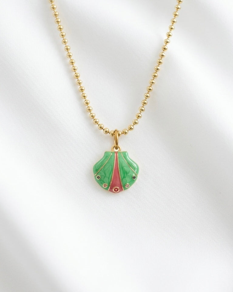 Green Shell Necklace