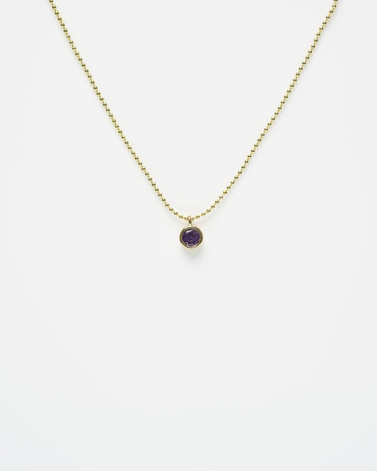 Purple Zircon Necklace