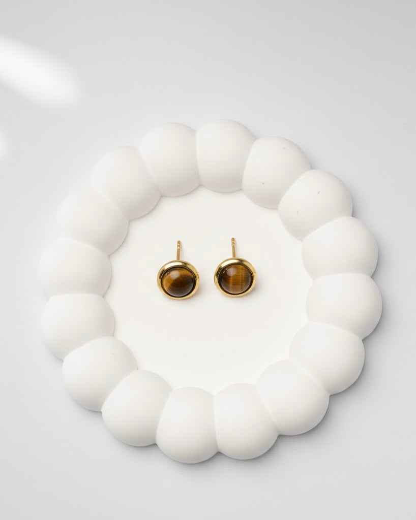 Tiger Eye Studs