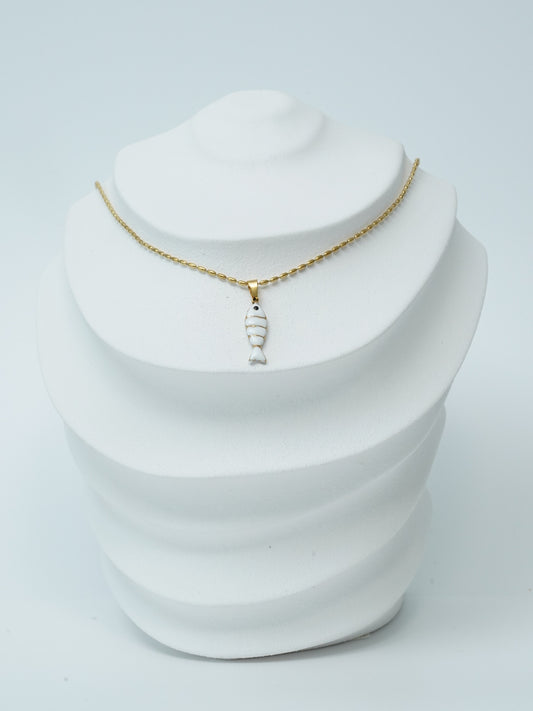 White Fish Necklace